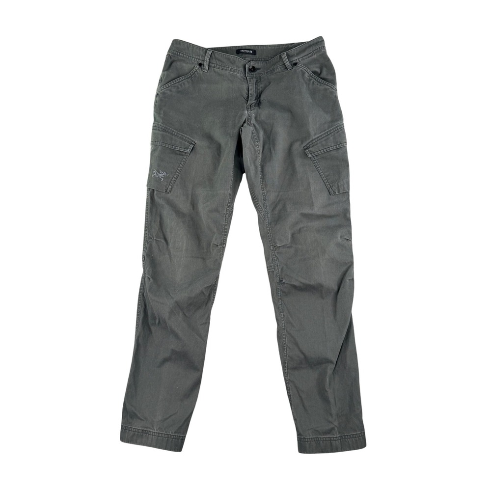 Arc'teryx Cargo Pants Women‎ 8 Green Trim Fit Reia Stretch Hiking Gorpcore 14596